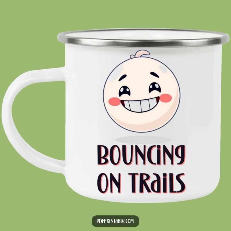 Funny Bouncy Ball Camp Mug: Energy for Your Adventures