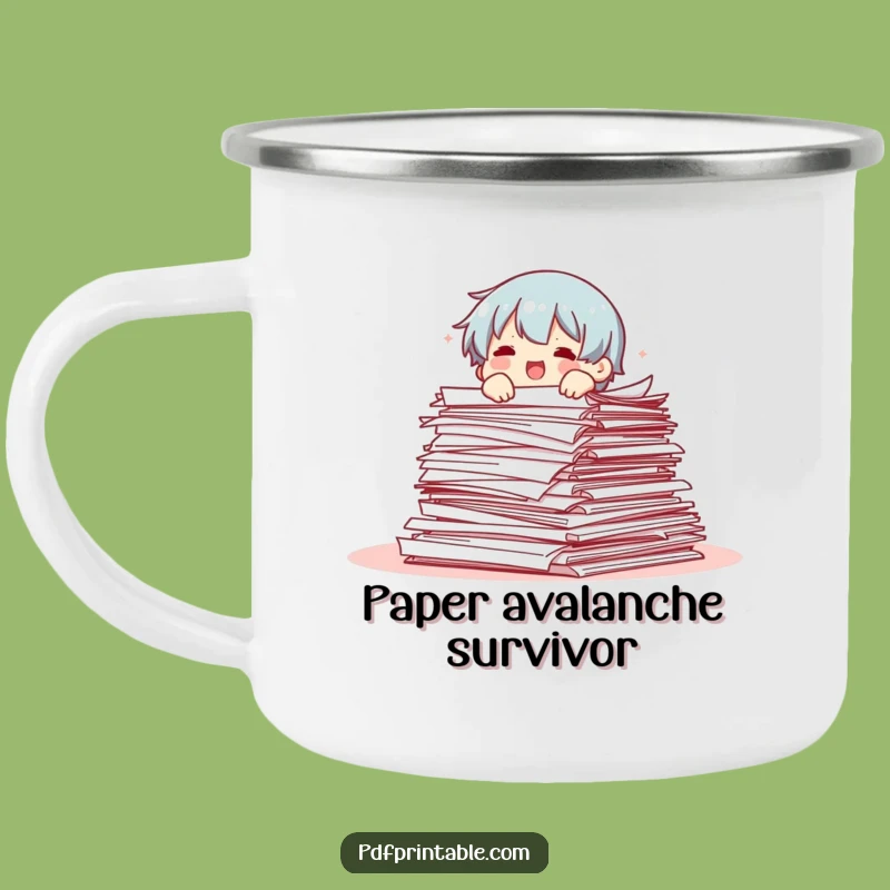 Funny Campfire Paper Mug: Cozy Sips Amidst Your Work-Related Adventures