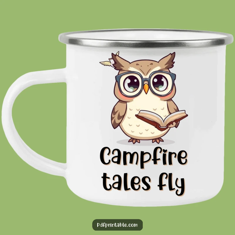Funny Owl Glasses Book Camping Mug: Enjoy Wisdom On The Go