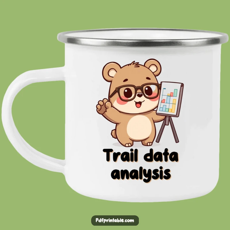 Funny Bear Analyst Camping Mug: Hilarious Outdoor Companion for Smart Explorers