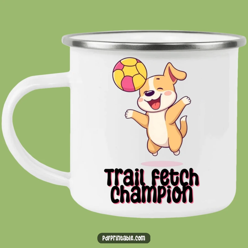 Funny Dog Ball Camping Mug: Enjoy Adventures With Playful Companionship