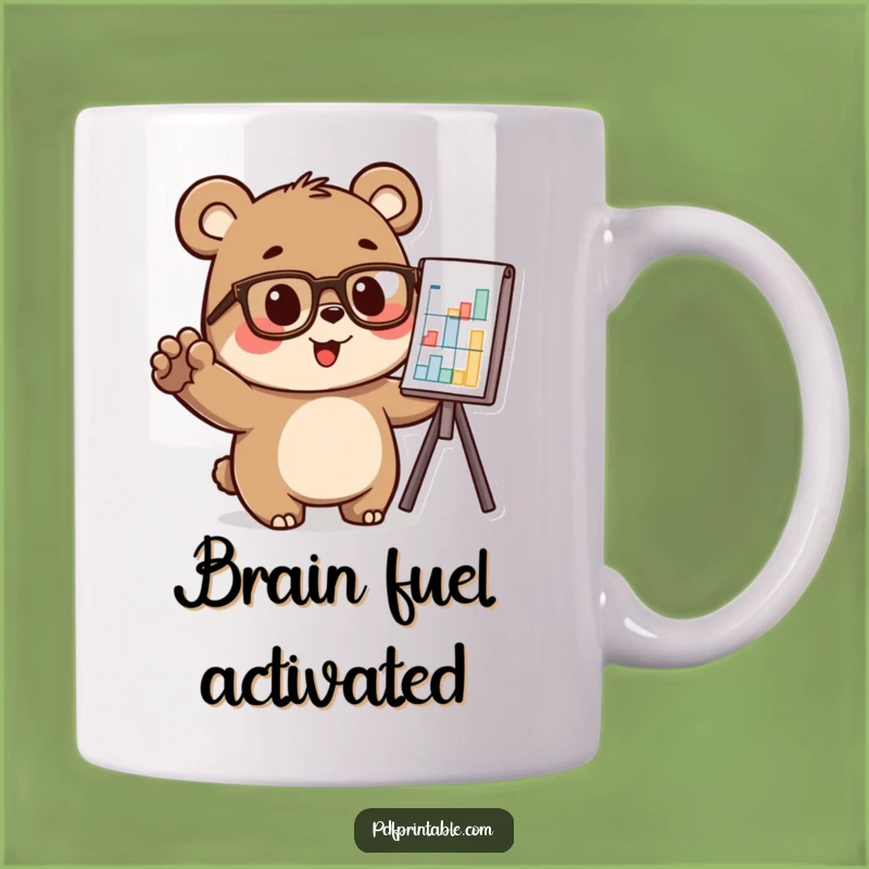 Funny Bear Analyst Mug: Hilarious Gift for Smarty Pants and Data Lovers