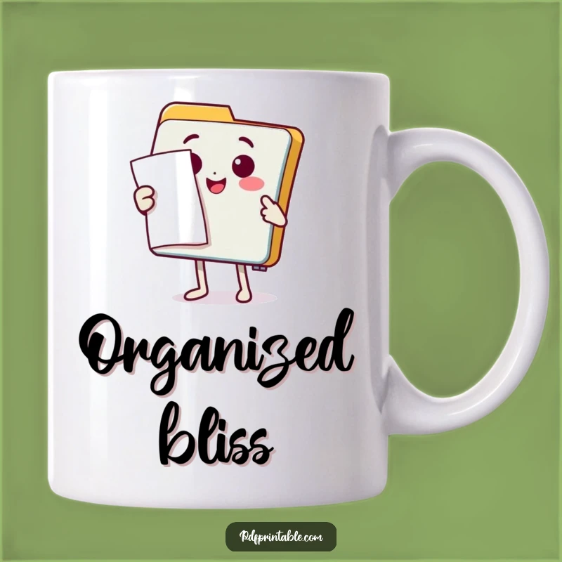 Funny Folder Document Mug: Presenting with Flair - Perfect Gift for Organizers