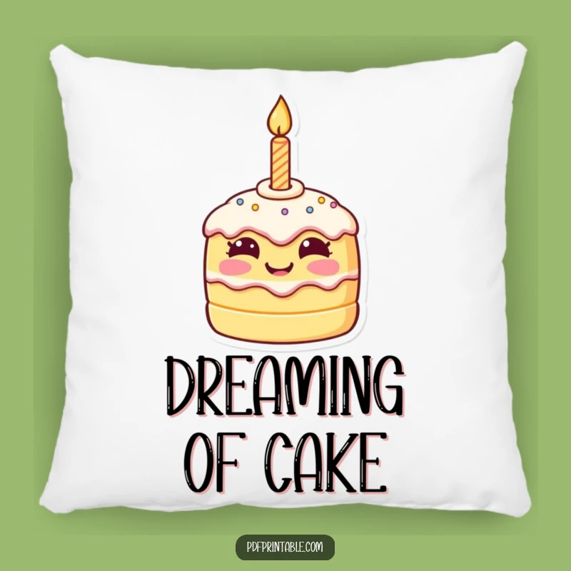 Funny Birthday Cake Pillow: Cuddle Up with a Smiling Treat for Comfy Humor