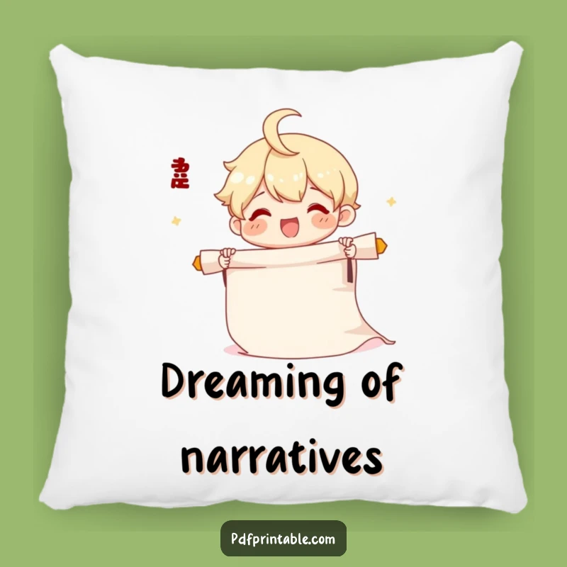 Comforting Discoveries: Funny Scroll Pillow, a Sweet Funny Gift!