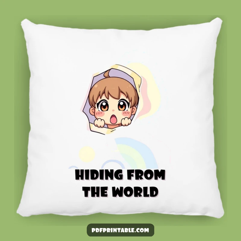 Funny Surprise Page Character Pillow: Cozy Surprise, Colorful Page, Hilarious Home Decor Gift