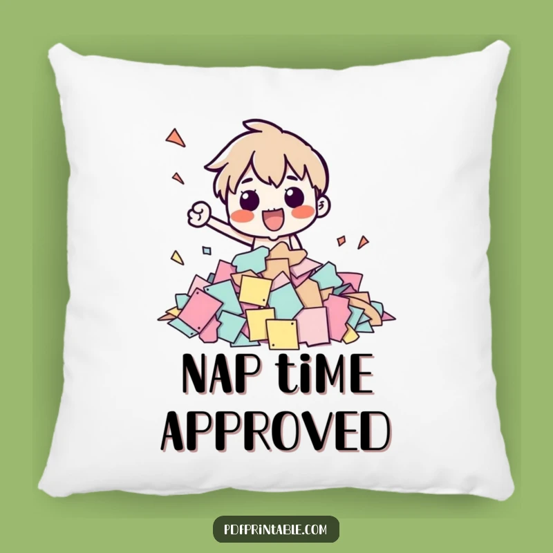 Funny Office Stamper Pillow - Cozy Desk Buddy Funny Gift