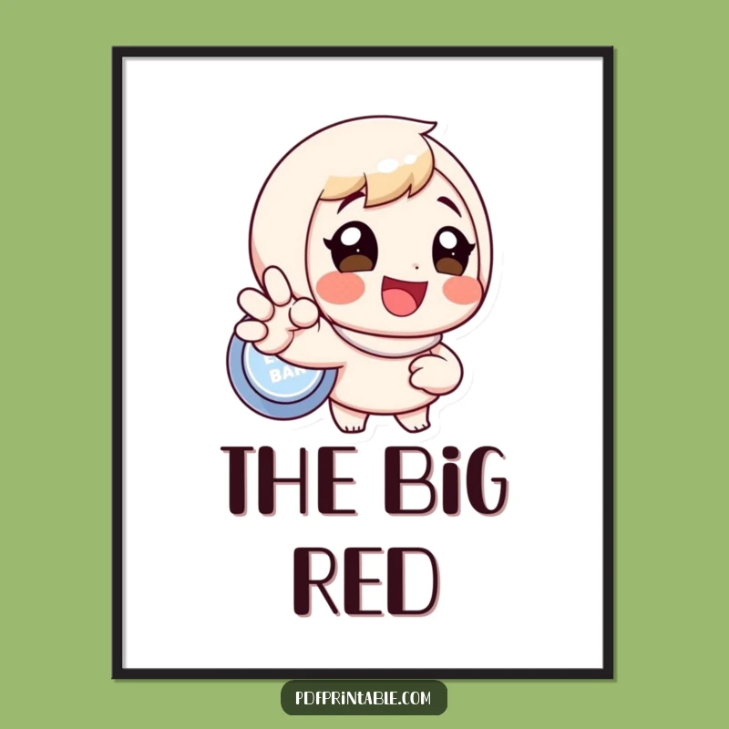 Funny Button Presser Digital Art: Instant Joy with This Hilarious Printable Decor