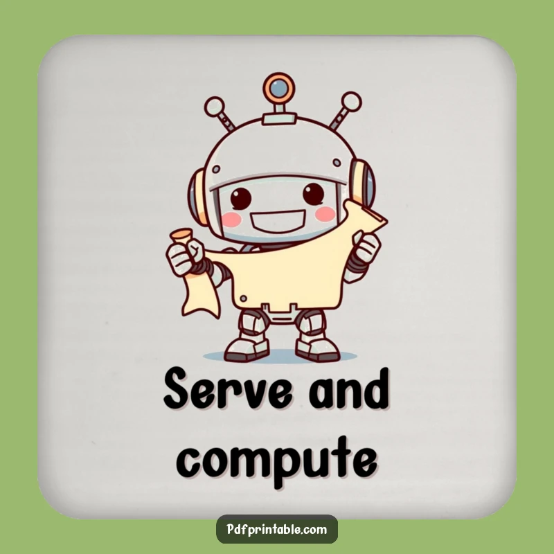 Funny Robot Scroll Coaster: Hilarious Protection for Techie Surfaces