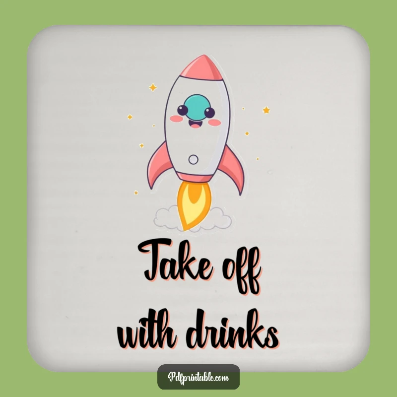 Funny Rocket Paper Blast Coasters: Protect Surfaces with Hilarious Inspiration