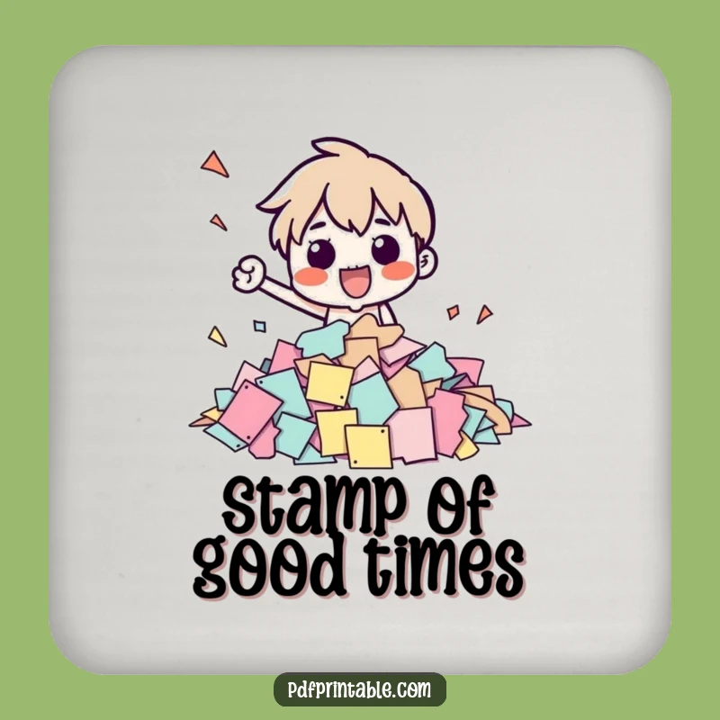 Funny Office Stamper Coaster - Protect Surfaces Funny Gift