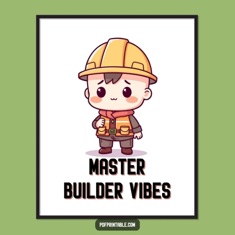 Funny Building Poster: Whimsical Wall Art for Studios & Playrooms