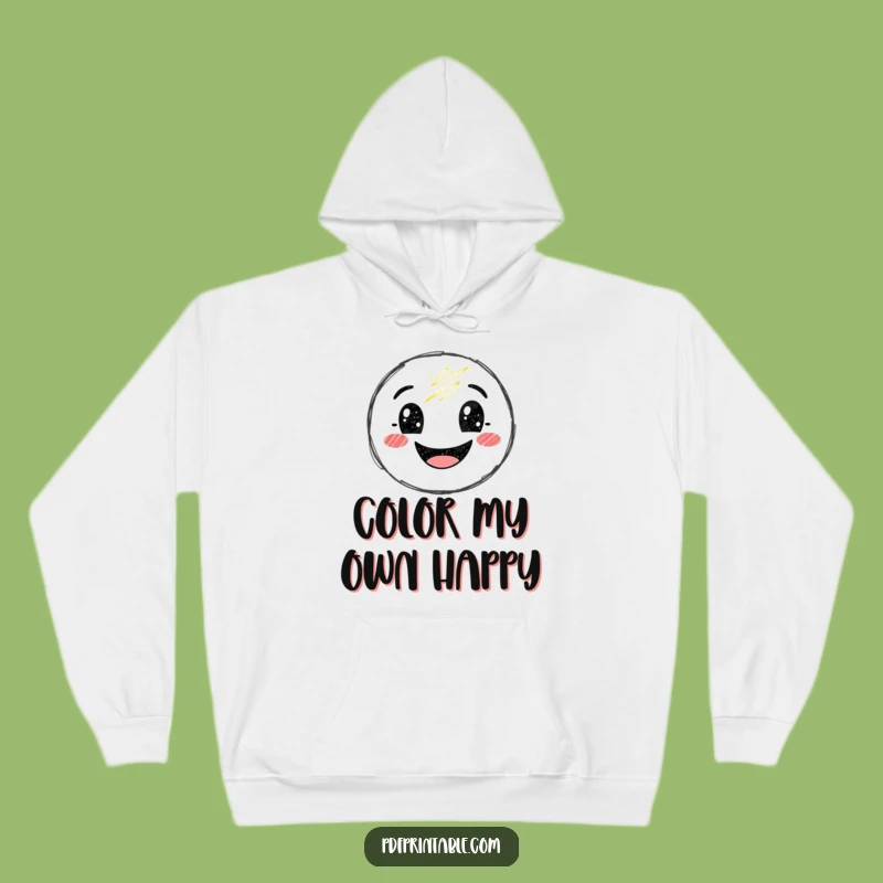 Laugh Out Loud Funny Crayon Smile Hoodie: Cozy and Hilarious Art Gift