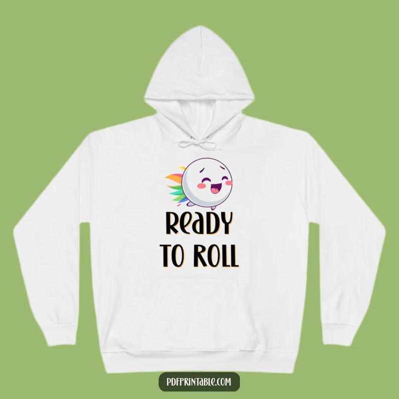 Cozy Funny Bouncy Ball Hoodie: Colorful Comfort and Play!