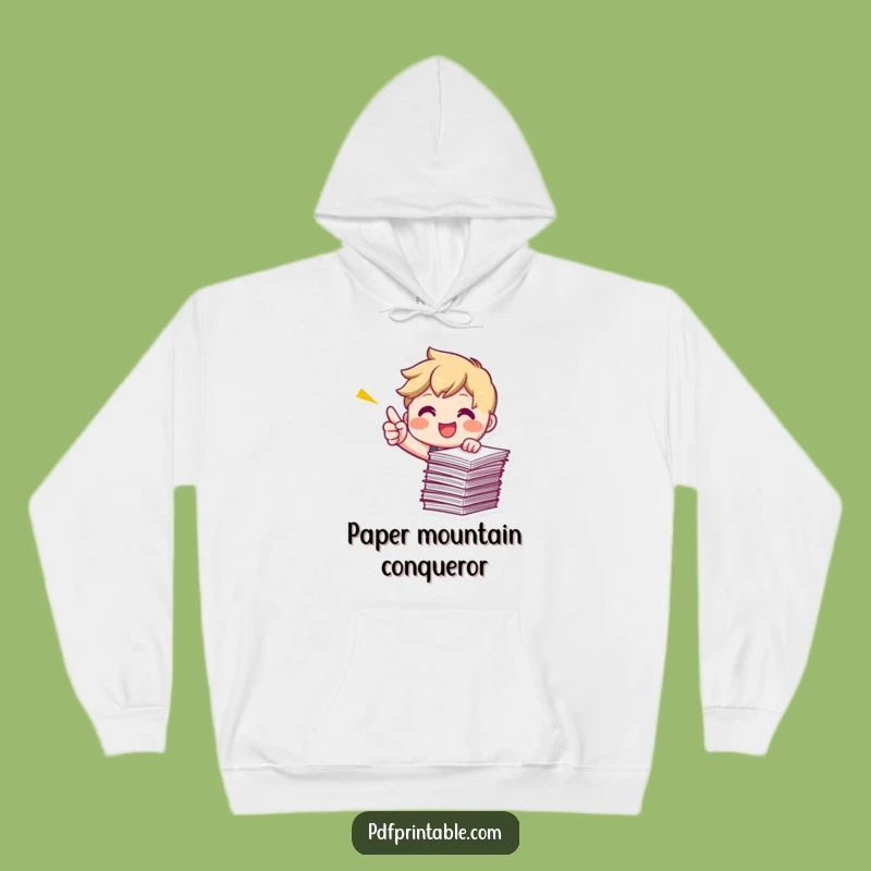 Cozy Productivity: Funny Pointing Papers Hoodie, an Excellent Funny Gift!