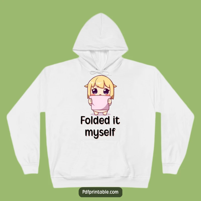 Cozy Surprise: Funny Folded Shape Hoodie, an Excellent Funny Gift!