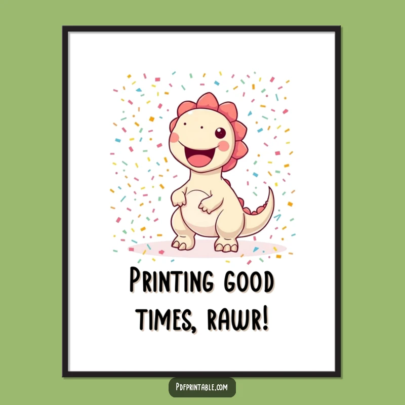 Free Printable Wall Art: Joyful Dino Printer for Whimsical, Downloadable Decor