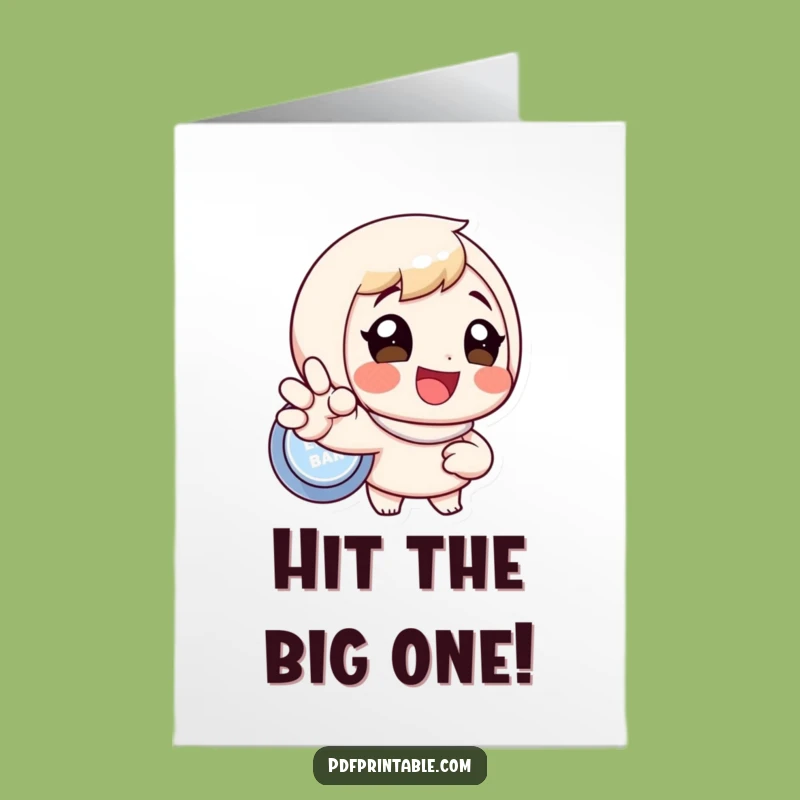 Free Printable Birthday Card: Funny Button Presser Design for a Joyful Downloadable Gift