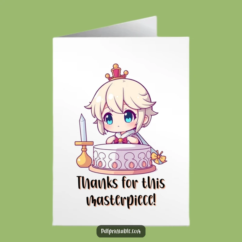 Free Printable Thank You Card: Proud Creator, Funny Downloadable Gift