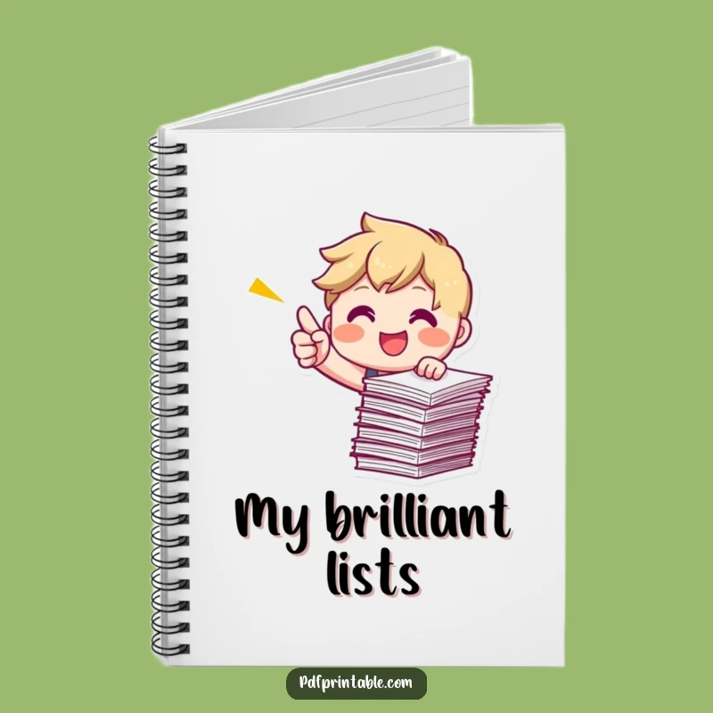 Conquer Your Tasks: Funny Pointing Papers Notebook, a Practical Funny Gift!