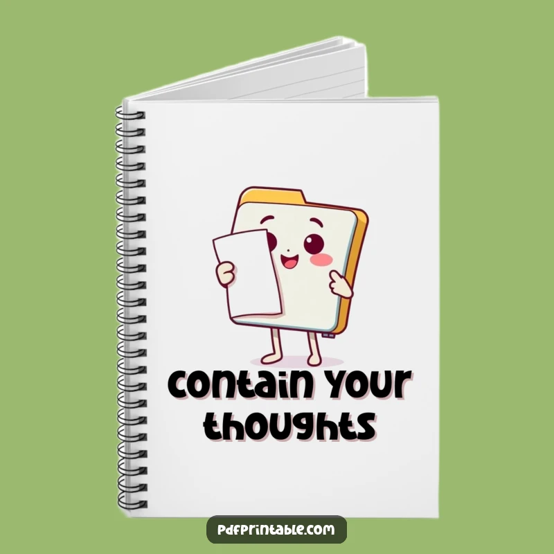 Funny Folder Notebook: Document Presentation - Organize Your Ideas Humorously