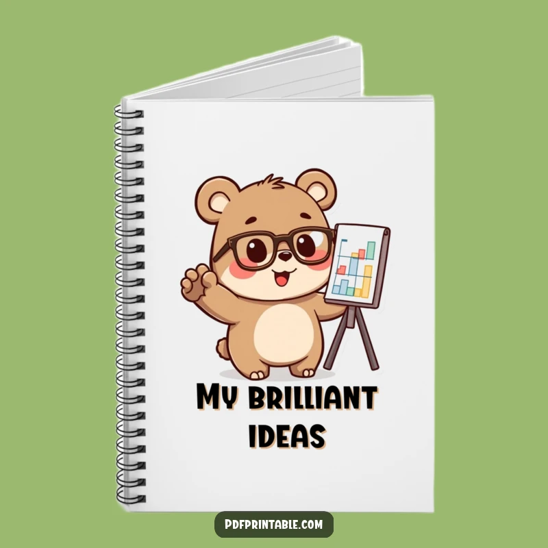 Funny Bear Analyst Notebook: Hilarious Journal for Smart Ideas and Notes