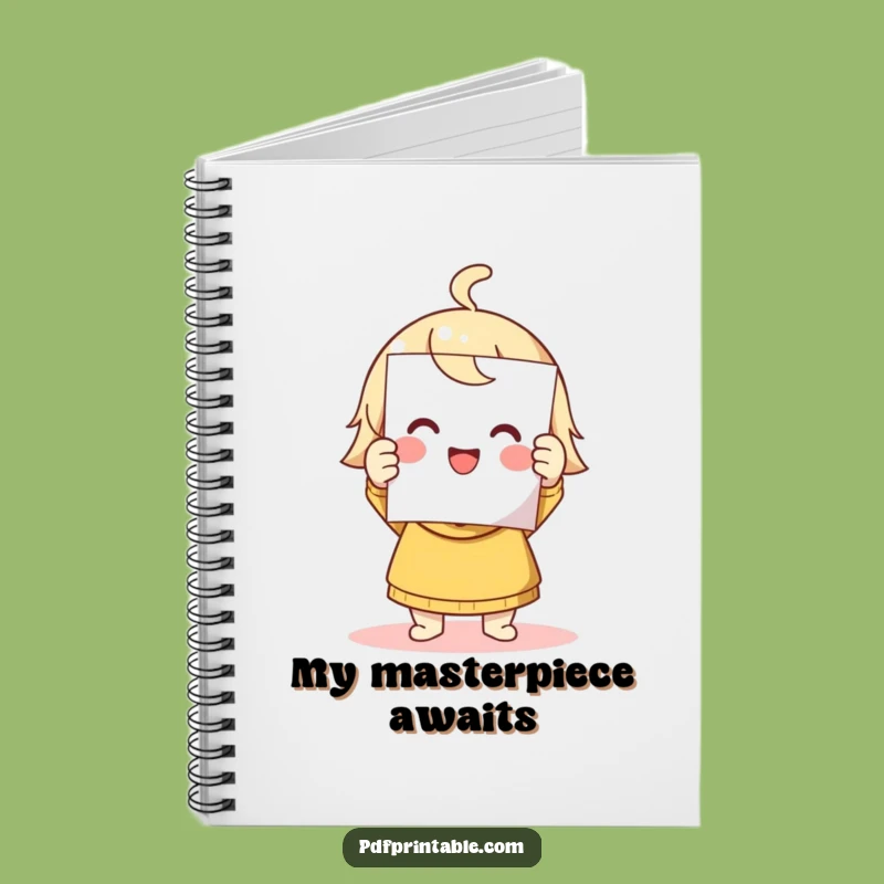 Funny Printing Character Notebook: Record Success, Fresh Page, Hilarious Journal Gift