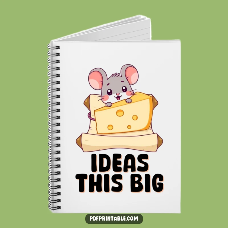 Funny Mouse Cheese Notebook: Journal Your Finds, Giant Gruyere, Stationery Funny Gift