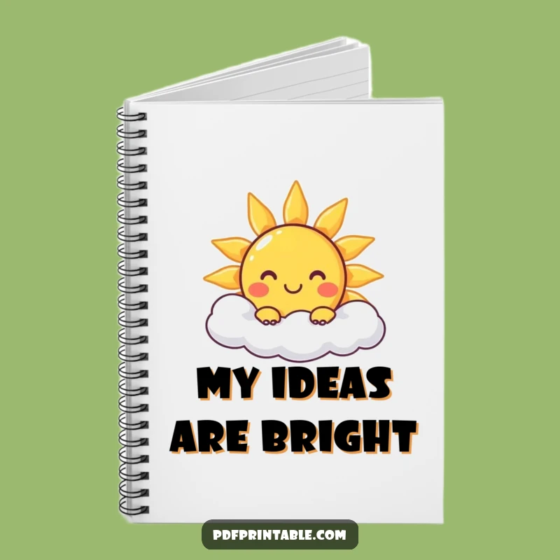 Funny Sun Notebook: Jot Down Bright Ideas with Sunny Optimism