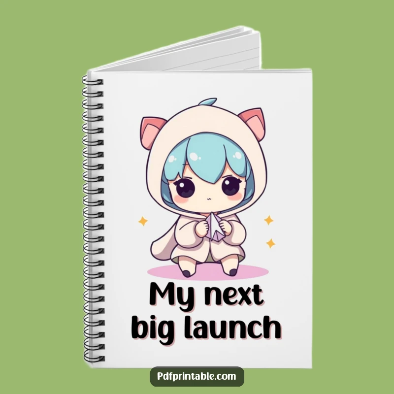 Funny Idea Notebook: Character s Paper Airplane Focus, Perfect Funny Gift Journal
