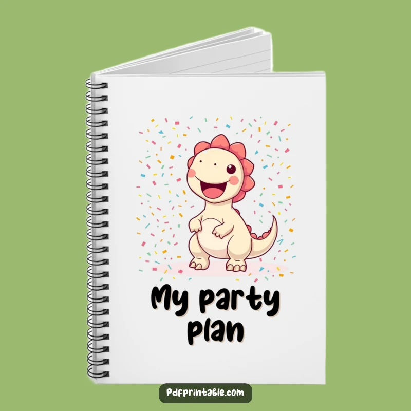 Funny Confetti Dino Printing Notebook: Jot Down Ideas with Hilarious Color