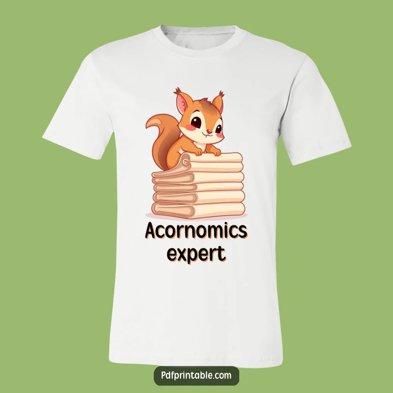 Funny Squirrel Document Explorer T-Shirt - Hilarious apparel and perfect funny gift for geeks.