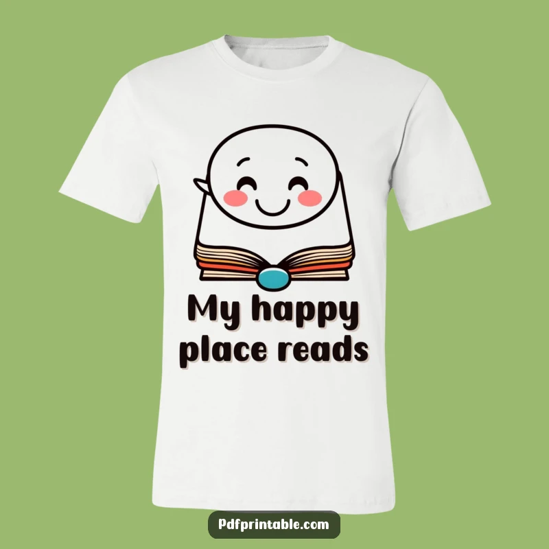 Funny Bookworm Tee: Wear Your Happy Thoughts and Love for Reading