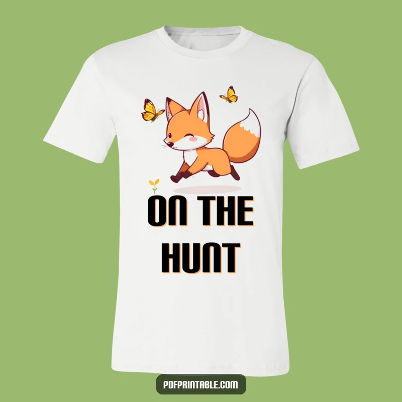 Funny Fox Butterfly Tee: Embrace Playfulness With This Hilarious Shirt