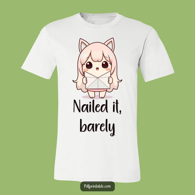 Funny Kawaii Paper Crafting Pride T-Shirt for Surprised Crafters