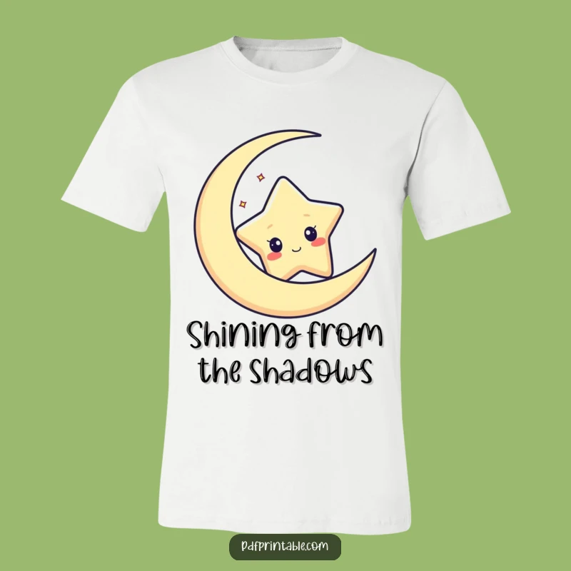 Funny Star Moon T-Shirt: Gaze into Cosmic Fun!