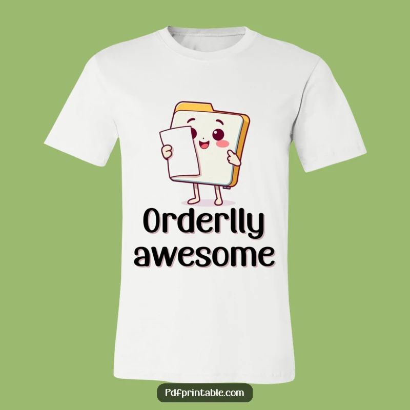 Funny Folder Document T-Shirt: Presenting with Pizzazz - Quirky Office Gift