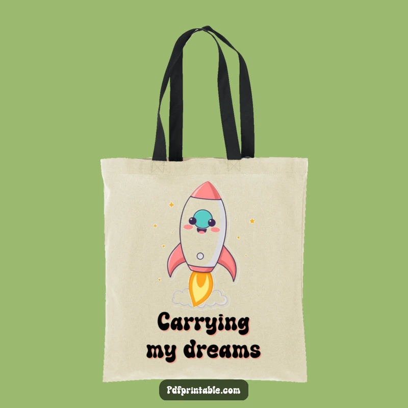 Funny Rocket Paper Blast Tote Bag: Carry Your Dreams with This Hilarious Accessory