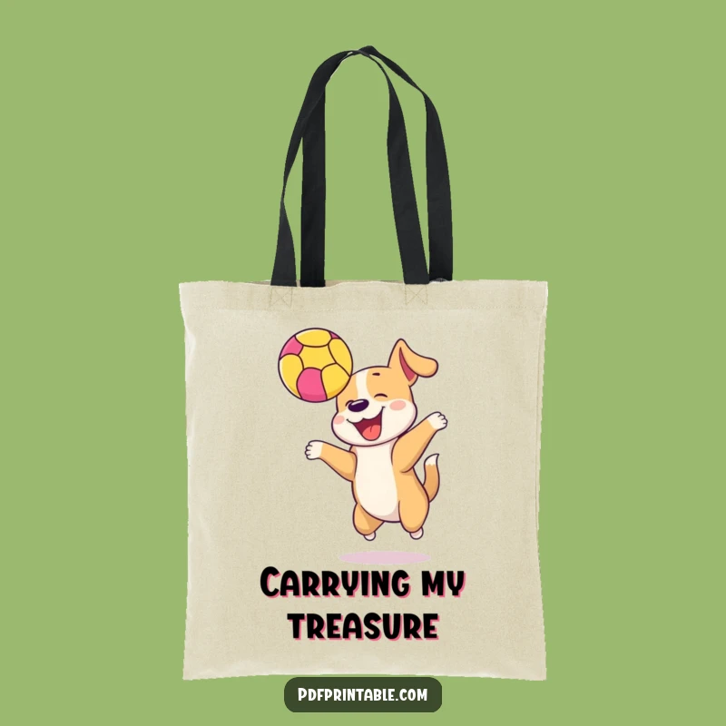 Funny Dog Ball Tote Bag: Carry Your Fun In Hilarious Style
