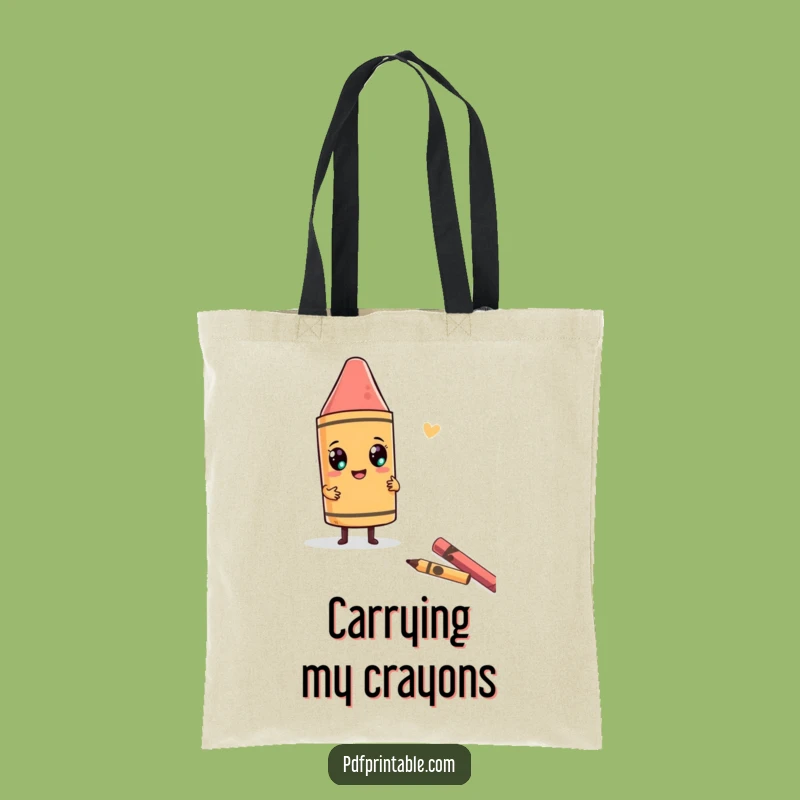 Funny Art Adventure Tote Bag: Character drawing funny shape, a practical and funny gift.