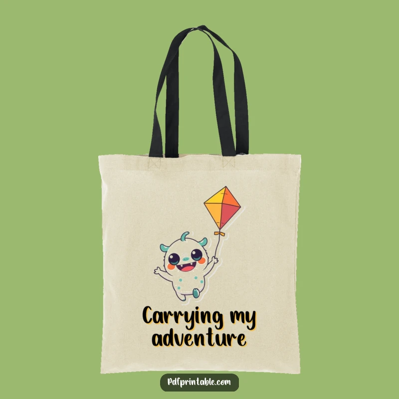 Funny Monster Kite Tote Bag: Carry Your Playful Essentials in Style